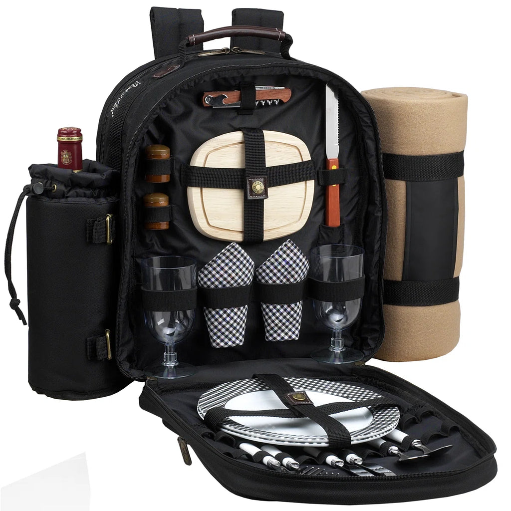Insulated Picnic Backpack for Two