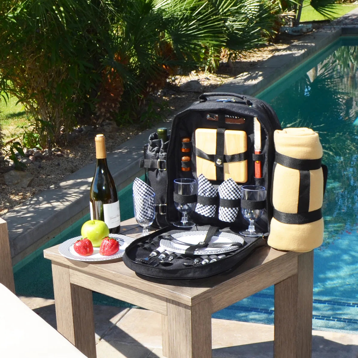 Insulated Picnic Backpack for Two