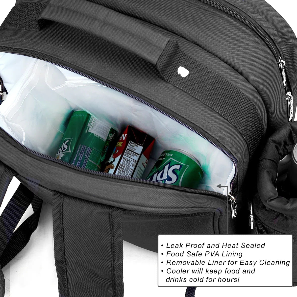 Insulated Picnic Backpack for Two