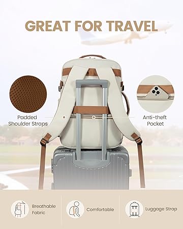 Travel Backpack for Women Men as Personal Item Flight Approved, 40L Luggage Carry On Backpack